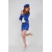 Pvc Mini Skirt Police Costume Shiny (pvc35) Women Size L (japan Import)