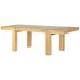 K.interiors Collection Chester 1.4 M Oak Extending Dining Table With Matt Lacquer Finish, Brown