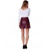 Selfie Design ® Ladies Wet Look Faux Leather Skirt