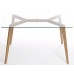 Charles Jacobs Dining Table With Four Grey Chairs Set Solid Wood Oak Legs And Clear Glass Table Top New 2016 Cushioned Contemporary Design For Extra Comfort, Modern Lounge Furniture - Premium Quality