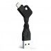 Gadget Juice Chargekey Lightning To Usb 8 Pin Charge & Sync Cable Keyring Keychain For Iphone 6 6s Se 5s 5c 5 Ipad Air 2 Pro Ipad Mini 2 3 4 - Black