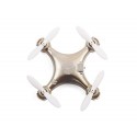 Fba Khyanna® Super Mini Micro Nano Quadcopter Rc Drone With Led Lights 2.4g 4 Channel 3d Gyro 6 Axis With 3d Stunt Spin Flips (only 4cm X 4cm X 2cm) In Gold