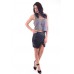 Womens Ladies Black Faux Leather/pvc Wrap Over Short Biker Skirts/dresses [black_12]