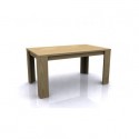 Los Angeles 150cm Modern Dining Table - Oak Finish Wood - Rectangular Dining Table - Contemporary Table