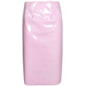Ladies Shiny Pvc Wetlook Back Zip Womens Bodycon Vinyl Party Celeb Pencil Skirt