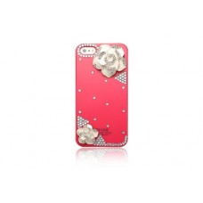 Sparkle Rose Solid Case Cover For Apple Iphone 5 5s + Free Screen Protector And Cleaning Cloth - Pink