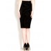 Honour Women's Skirt In Pvc Black Size Uk 16 (xl)