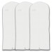 Hangerworld Pack Of 3 White Breathable Dress Garment Clothes Covers Bags - 60