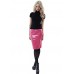 Designer Desirables Hot Raspberry Pink Pvc Midi Pencil Skirt Uk 8 Pink