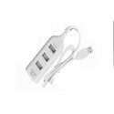 New Style Usb 2.0 Hub 4 Port High-speed Mini Hub Split Extension Cable For Pc Laptop By G4gadget®
