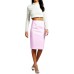 Ladies Shiny Pvc Wetlook Back Zip Womens Bodycon Vinyl Party Celeb Pencil Skirt