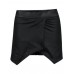 (q) Womens Black Pvc Wetlook Shiny Celeb Style Ladies Short Skater Mini Skort Skirt | Blk - Pvc Wetlook Skort | Ml 12/14