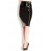 Honour Women's Skirt In Pvc Black Size Uk 16 (xl)