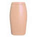 Ladies Pu Pvc Faux Leather Mini Skirt Bodycon Womens Midi Pencil Party Zip#(peach Pvc Mini Skirt# Largeuk 12)