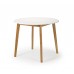 Julian Bowen Natural Oak Retro Tiffany Dining Table, White