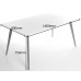 Charles Jacobs Dining Table With Six Grey Chairs Set Solid Wood Oak Legs And White Matt Gloss Table Top New 2016 Cushioned Contemporary Design For Extra Comfort, Modern Lounge Furniture - Premium Quality