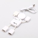 G4gadget® Man Shape Usb 2.0 4 Port High-speed Mini Hub Split Extension Cable For Pc Laptop