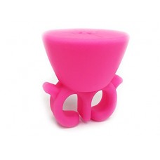 Glammz New Nail Polish Ring Holder | Easy Convenient & Fun | Varnish Your Nails With This Fun New Gadget | Available In 3 Glamorous Colours: Lush Pink, Glitter Blue & Mint Turquoise (lush Pink)