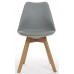 Charles Jacobs Dining Table With Six Grey Chairs Set Solid Wood Oak Legs And White Matt Gloss Table Top New 2016 Cushioned Contemporary Design For Extra Comfort, Modern Lounge Furniture - Premium Quality