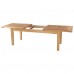 Milano Large Extending Dining Table In White Oak - Pre Assembled - Rectangular Dining Table - Traditional Table