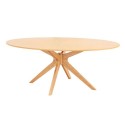 Malmo Dining Table - White Oak Veneer - Contemporary Style For Casual Dining