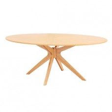 Malmo Dining Table - White Oak Veneer - Contemporary Style For Casual Dining