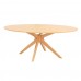 Malmo Dining Table - White Oak Veneer - Contemporary Style For Casual Dining