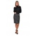 Womens Leather Look Skirts Ladies Lace Up Zip Pu Pvc Pencil Skirt Black (s)