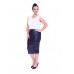 Nouvelle Plus Size Wet Look Pencil Skirt Black 22-24