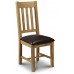 Julian Bowen Astoria Oak Extending Dining Table Set With 4 Chairs, Light Oak