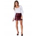 Selfie Design ® Ladies Wet Look Faux Leather Skirt