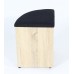 Charles Jacobs Dining Table With Four Black Stools Set Oak Finish, Space Saver Furniture - Premium Quality