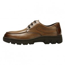 Spades & Clubs Mens Smooth Surface Leather Casual Trendy Laces Oxfords Working Shoes Sneaker Size 10 Uk Brown