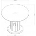 Jual Jf601 Walnut Dining Table