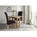 Serene Furnishings The Dining Collection Solid Oak And Veneer Brent Extendable Dining Table, 45 Cm , Brown