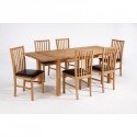 Mountrose Buckingham Extendable Dining Table, 1.5 M, Light Oak