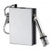 Trixes Permanent Metal Match Box Lighter Striker Gadget Military Key Ring Flame