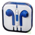G4gadget® Blue Earphones Headphones With Remote, Mic & Volume Controls For Apple Ipad4 Iphone 5,ipod All Mp3 Mp4 Players Sony Creative Samsung, All Laptop Pc And All Devices With A Standard 3.5mm Jack Plug