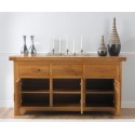 Paris Solid Oak 3 Door 3 Drawer Sideboard