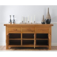 Paris Solid Oak 3 Door 3 Drawer Sideboard
