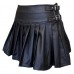 Dark Star Pleated Pvc Skirt (zip & Pvc Strap/buckle Fastening) Ds/sk/5451 (black, One Size/10 12 14*)