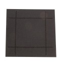 Rayware Faux Leather Stitch 4-coasters, Black