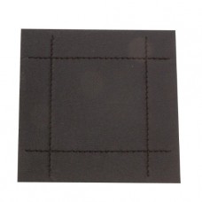 Rayware Faux Leather Stitch 4-coasters, Black