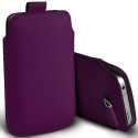 Gadgets World Pull Tab Pu Leather Pouch Cover Case Only Fits Sony Xperia Z1 Compact. (dark Purple)