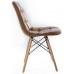 2x Replica Charles Eames Dining/office Chair (pair) With Wooden Legs, New Cushioned Design For Extra Comfort, Modern Lounge Furniture (brown)