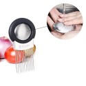 Leapair Stainless Steel Onion Holder Slicer Chopper Kitchen Gadget & Stainless Steel Odor Remover Soap