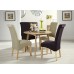 Serene Furnishings The Dining Collection Solid Oak And Veneer Croydon Round Dining Table, 100 Cm , Brown