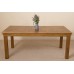 French Rustic Solid Oak 180 Diing Table & 6 Ivory Washington Dining Chairs