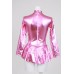 Shiny Metallic High-necked Long-sleeved Leotard With Skirt Pink (ar04) Colossal 100kg Size (japan Import)