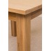 Oslo Solid Oak Square (90 Cm X 90 Cm) Dining Table & 4 Ivory Lola Leather Chairs
